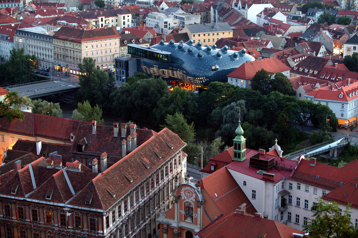 Kunsthaus Graz (c) Graz Tourismus - Harry Schiffer